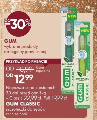 Szczoteczka GUM CLASSIC do zębów promocja w Super-Pharm