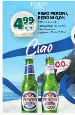 Piwo Peroni 0,0% promocja w Stokrotka