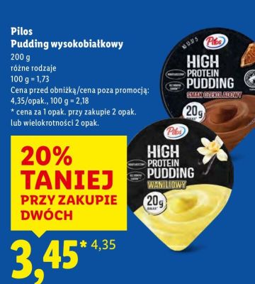 Pudding wysokobiałkowy promocja w Lidl