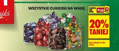 Wszystkie cukierki na wagę -20% promocja w Biedronka