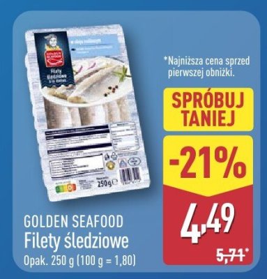 Filety 艣ledziowe promocja w Aldi