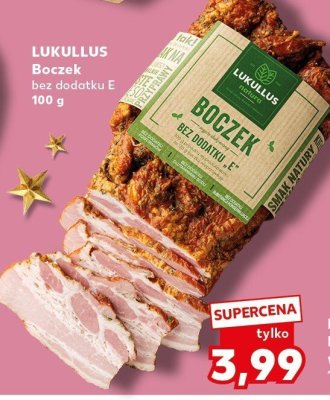 Boczek bez dodatku E LUKULLUS 100 g promocja w Kaufland
