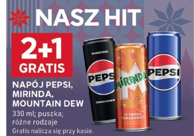 Napój Pepsi, Mirinda, Mountain Dew promocja w Stokrotka