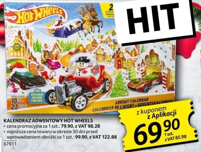 Kalendarz Adwentowy Hot Wheels promocja w Selgros