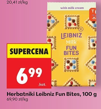 Herbatniki Leibniz Fun Bites, 100g promocja w Biedronka