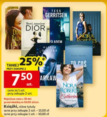 Książki różne tytuły promocja w Auchan