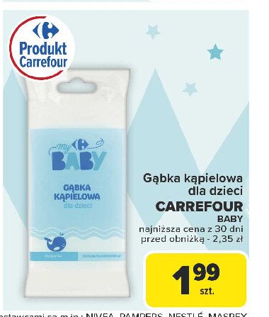 Gąbka kąpielowa dla dzieci Carrefour baby promocja w Carrefour