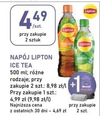 Napój Lipton Ice Tea promocja w Stokrotka