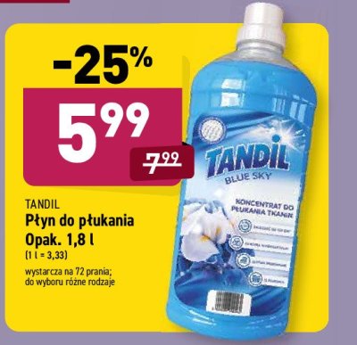 Koncentrat do płukania tkanin blue sky Tandil promocja