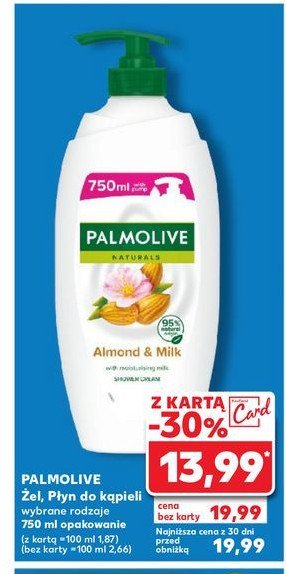 Mydło w płynie milk & almond Palmolive naturals promocja
