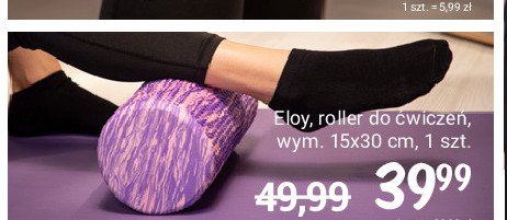 Roller do ćwiczeń 15 x 30 cm Eloy promocja w Stokrotka