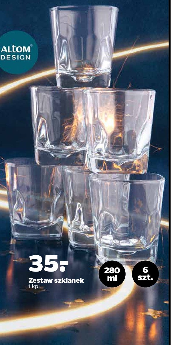 Zestaw szklanek 280 ml Altom design promocja
