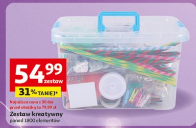 Zestaw kreatywny ponad 1800 elementów promocja w Auchan