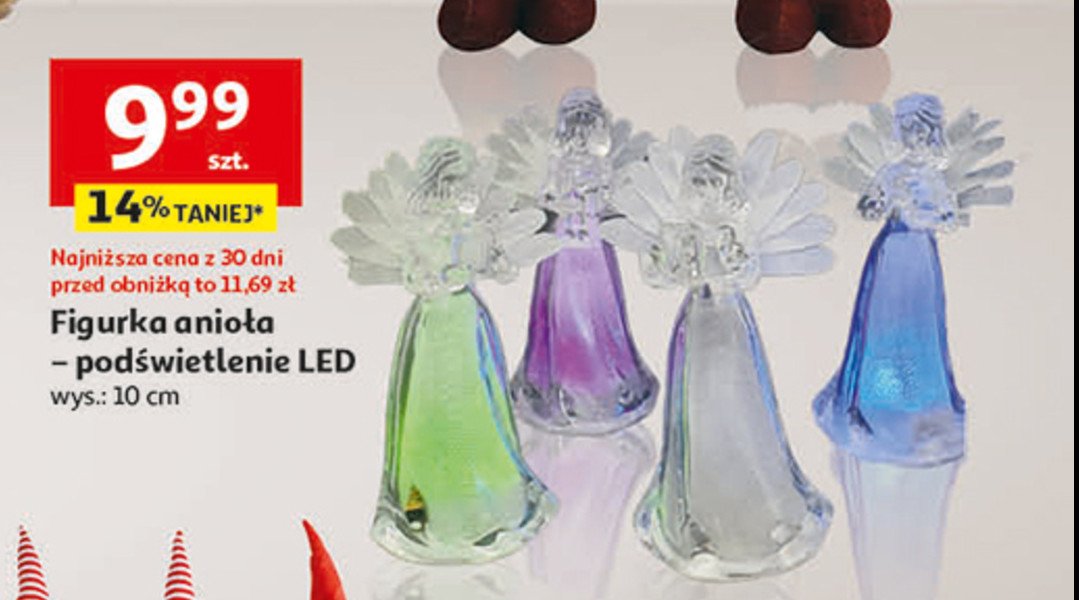 Figurka anio艂a led promocja