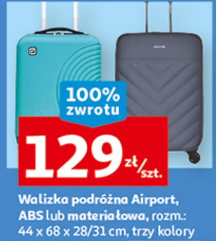 Walizka abs airport 44 x 68 x 28/31 cm promocja