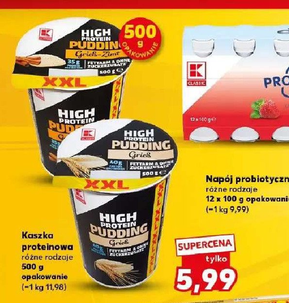 Kaszka proteinowa z cynamonem K-classic promocja