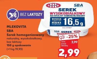 Serek homogenizowany bez laktozy promocja w Kaufland