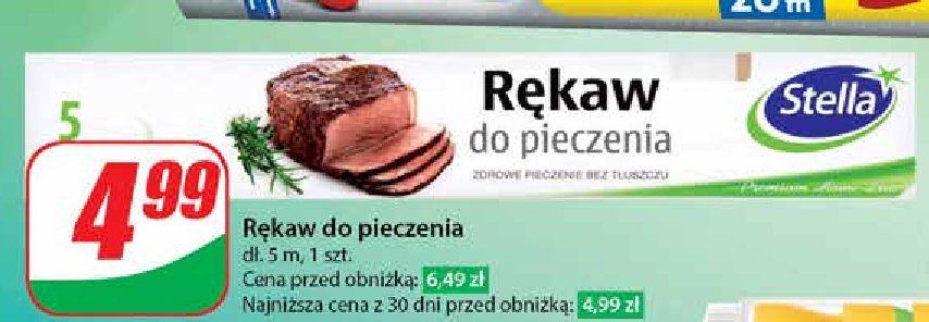 Rękaw do pieczenia 5 m Stella promocja w Dino