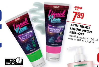 Maseczka do twarzy peel-off pink Skin treats liquid neon - cena - promocje - opinie - sklep Blix.pl