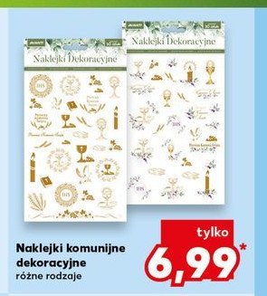 Naklejki komunijne promocja w Kaufland