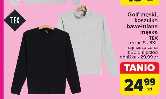 Koszulka męska z krótkim rękawem rozm. s-3xl Tex promocja