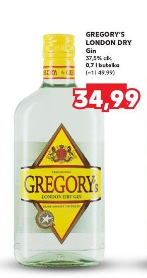 Gin GREGORY'S promocja w Kaufland