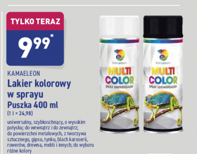 Lakier w sprayu jasnoszary Kamaeleon promocja