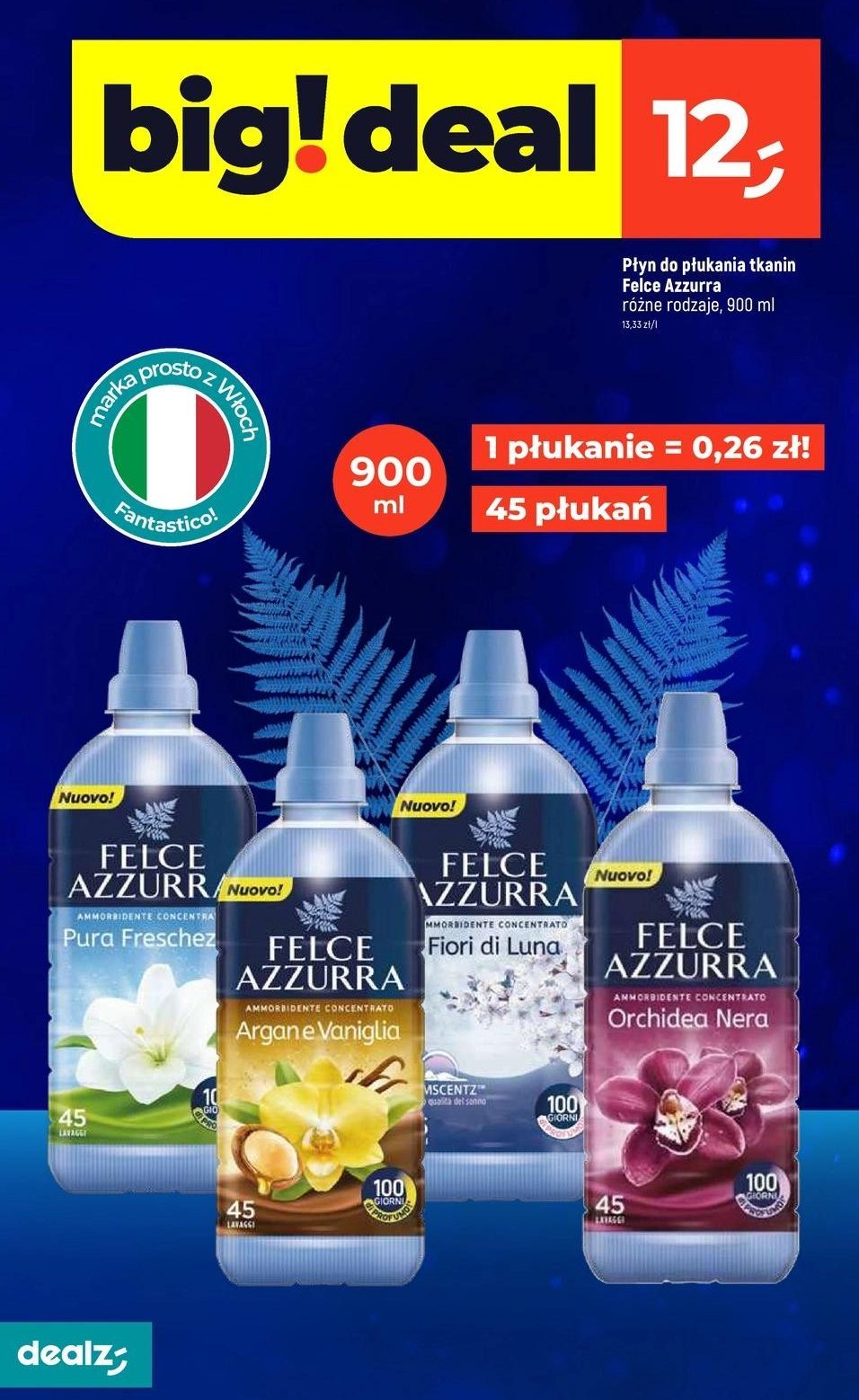 P艂yn do p艂ukania fiori di luna Felce azzurra promocja
