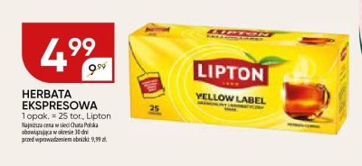 Herbata ekspresowa Lipton promocja w Chata Polska