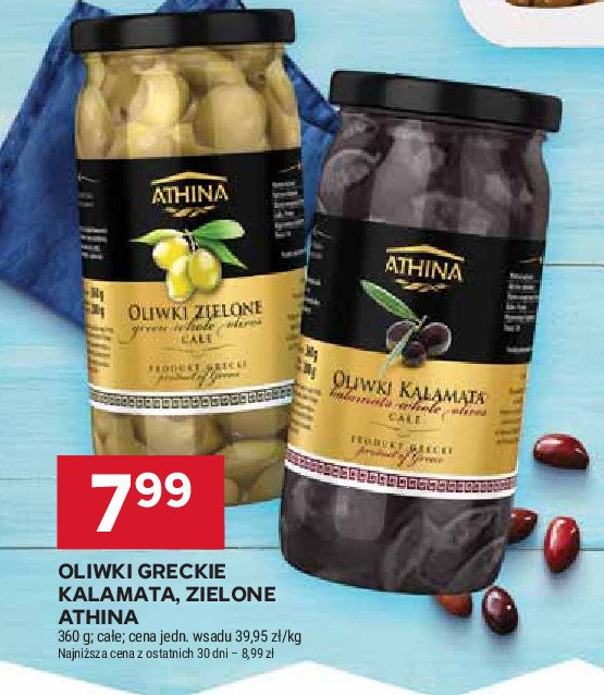 Oliwki zielone całe Athina promocja w Stokrotka
