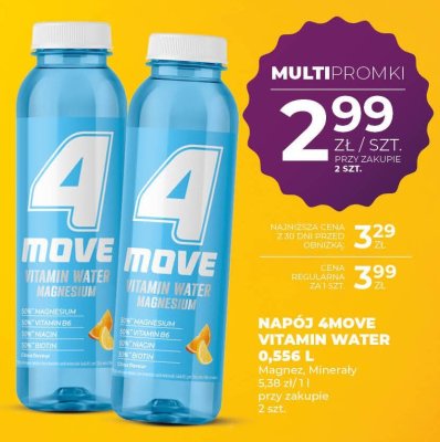 Napój 4Move Vitamin Water Magnesium 0,556 l promocja w Duży Ben