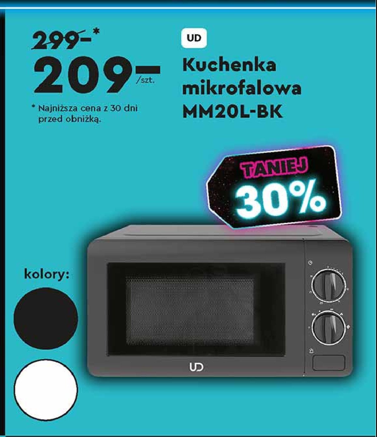 Kuchenka mikrofalowa mm20l-bk Ud promocja