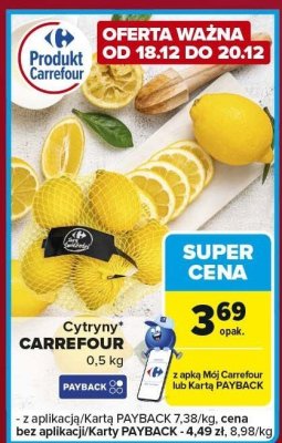Cytryny CARREFOUR promocja w Carrefour Express