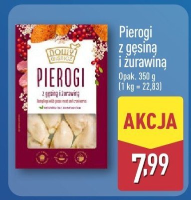 Pierogi z gęsiną i żurawiną promocja w Aldi