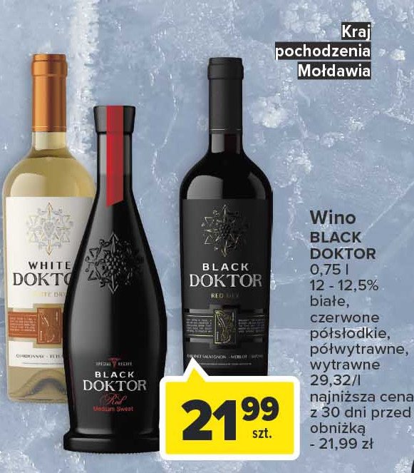 Wino BLACK DOKTOR CABERNET SAUVIGNON promocja