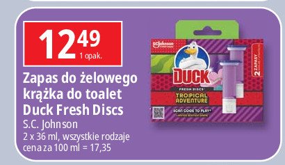 Krążek żelowy tropical adventure Duck fresh discs promocja