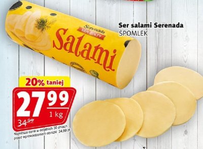 Ser salami Serenada SPOMLEK promocja w Prim Market