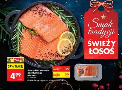 Świeży filet z łososia atlantyckiego Marinero promocja w Biedronka