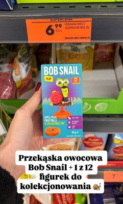 Przekąska owocowa Bob Snail z zabawką promocja w Biedronka