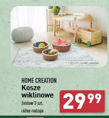 Kosze wiklinowe Home creation promocja