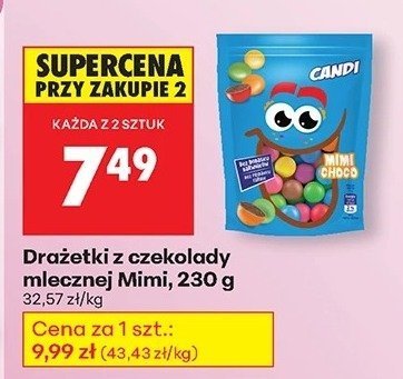 Drażetki z czekolady mlecznej Mimi 230 g promocja w Biedronka