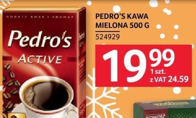 Kawa Pedro's Active mielona 500 g promocja w Selgros