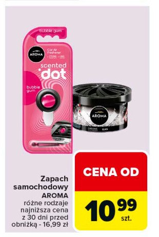 Odświeżacz powietrza scented dot bubble gum Aroma car promocja w Carrefour