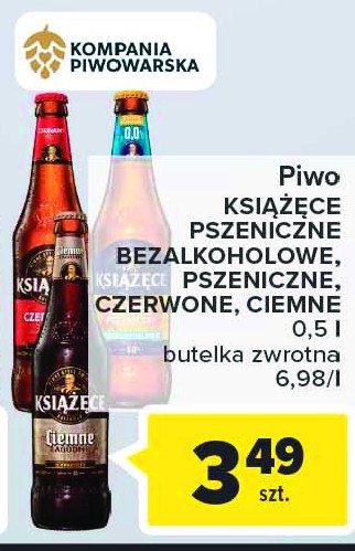 Piwo Książęce złote pszeniczne 0.0% promocje