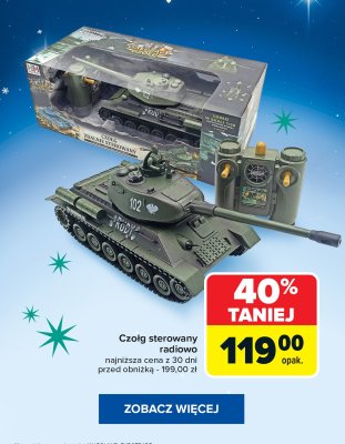 Czołg sterowany radiowo promocja w Carrefour