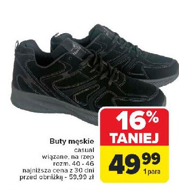 Buty męskie casual 40-46 promocja w Carrefour