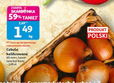 Cebula kalibrowana luzem promocja w Auchan
