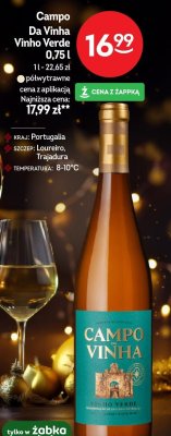 Wino Campo Da Vinha Vinho Verde 0,75l promocja w Żabka