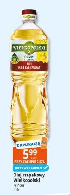 Olej rzepakowy Wielkopolski Princes promocja w Leclerc
