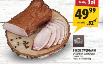Bekon z wędzarni Wędzarnia Dunikowscy promocja w Arhelan